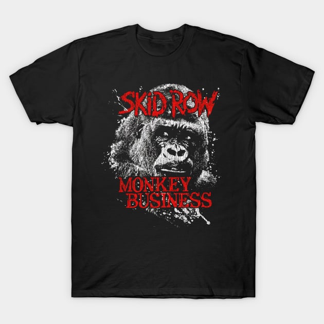 Skid Row Monkey Business T-Shirt by rnstcarver